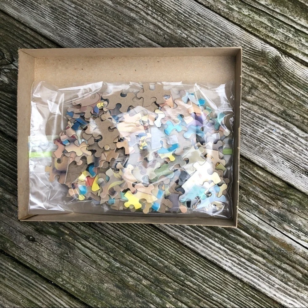 Vintage Golden Pinocchio Puzzle - Complete